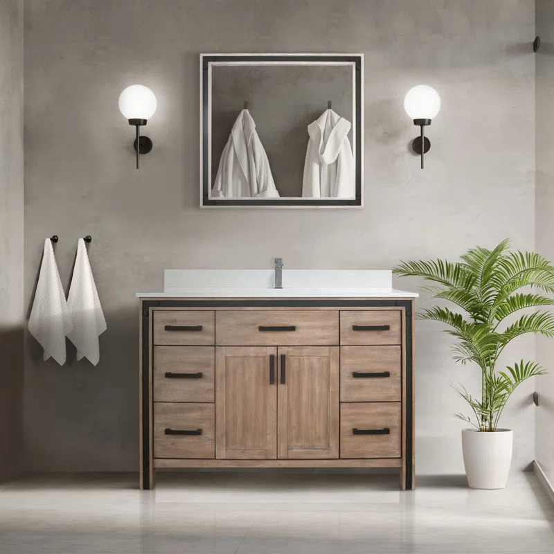 Ziva 48" Single Bathroom Vanity Base Only