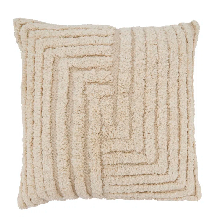 Saro Adelaide Collection Cotton Throw Pillow