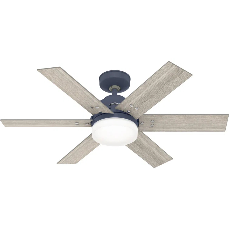 Hunter Fan 44" Pacer 6 - Blade Ceiling Fan with Lights and Remote