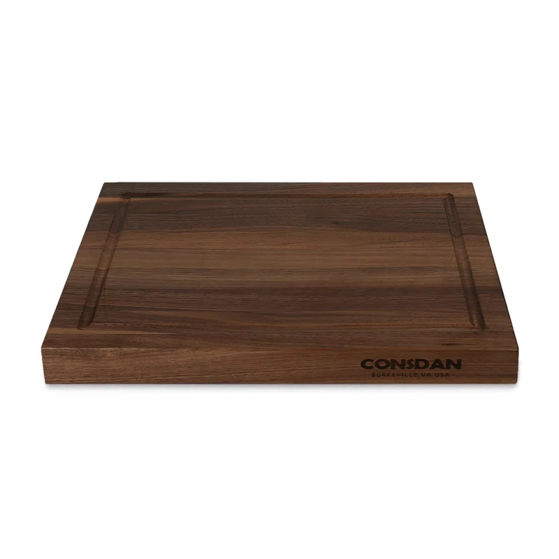 CONSDAN CONSDAN Wood Cutting Board, Black Walnut