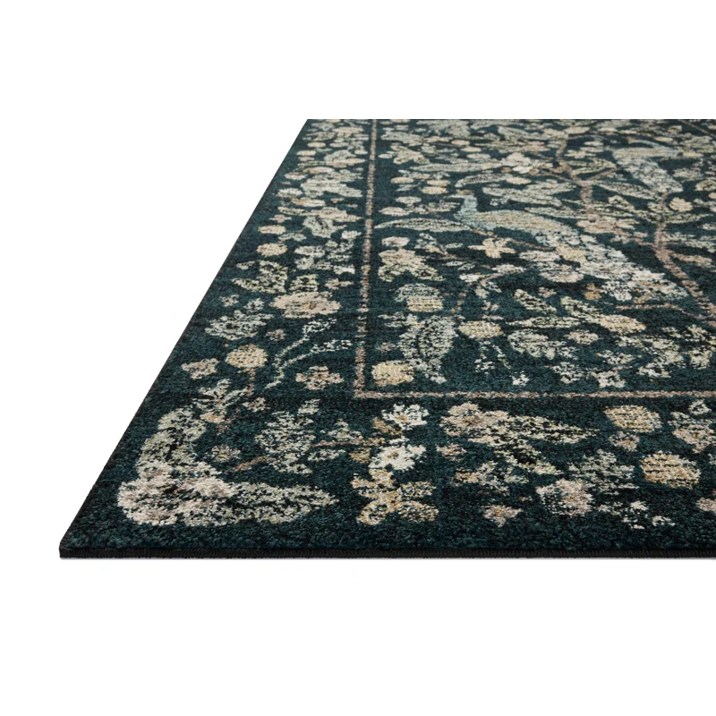 Rifle Paper Co. x Loloi Laurel Navy Area Rug