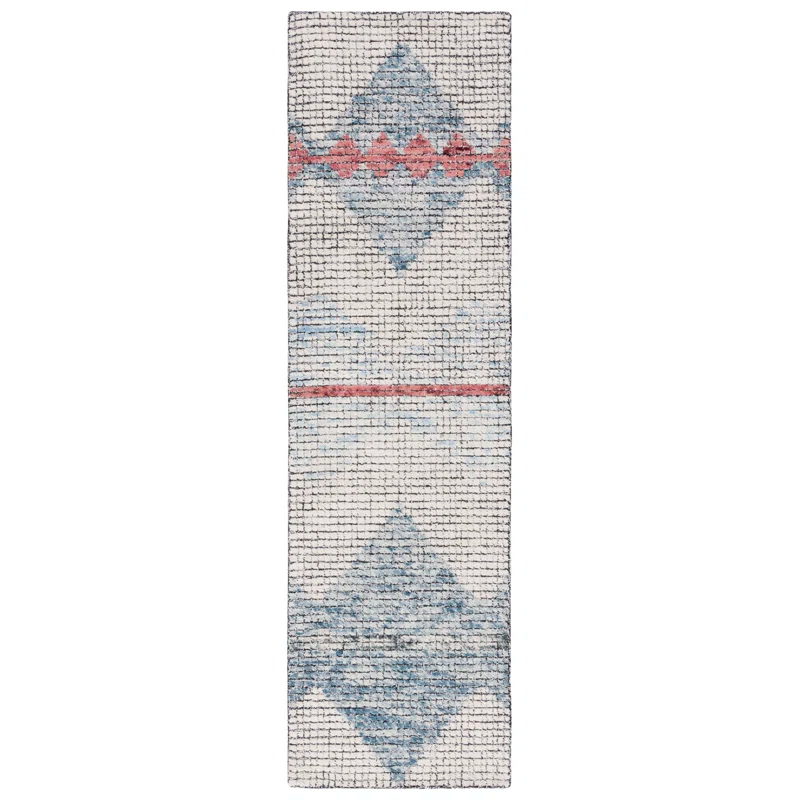 Foundry Select Abstract Hand Tufted Geometric Indoor/Outdoor Rug