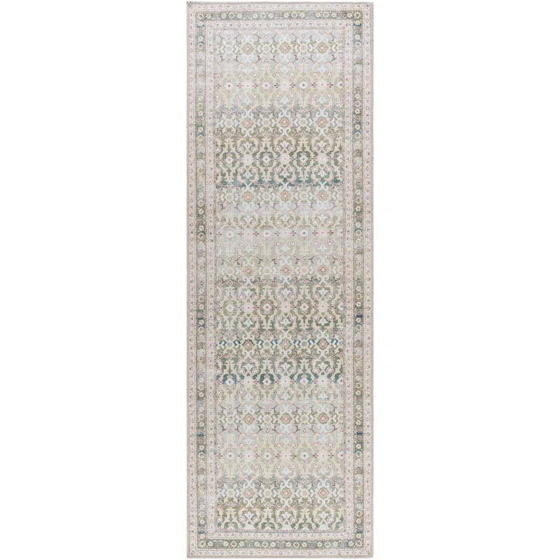 Our PNW Home x Livabliss Our PNW Home x Livabliss Machine Washable Oriental Boho Olive Area Rug
