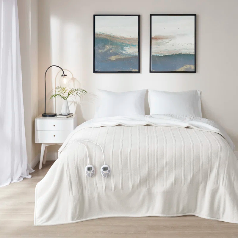 Serta Serta Fleece to Sherpa Heated Blanket