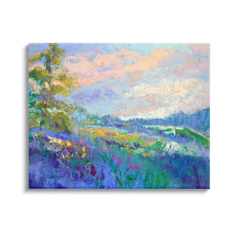 Stupell Industries " Modern Hill Woodland Landscape " by Dorothy Fagan Painting Print