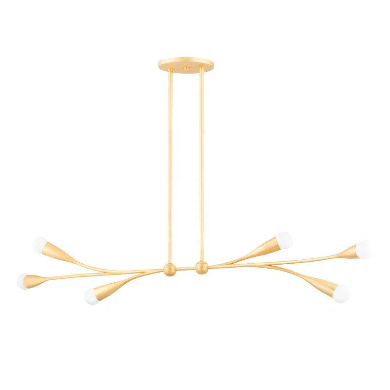 Elsa Linear Chandelier by Eny Lee Parker x Mitzi - Brass / 50"