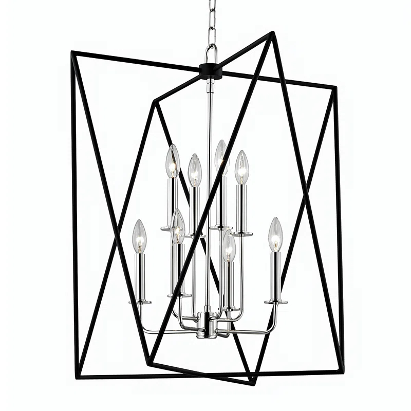 Laszlo 8 - Light Geometric Chandelier