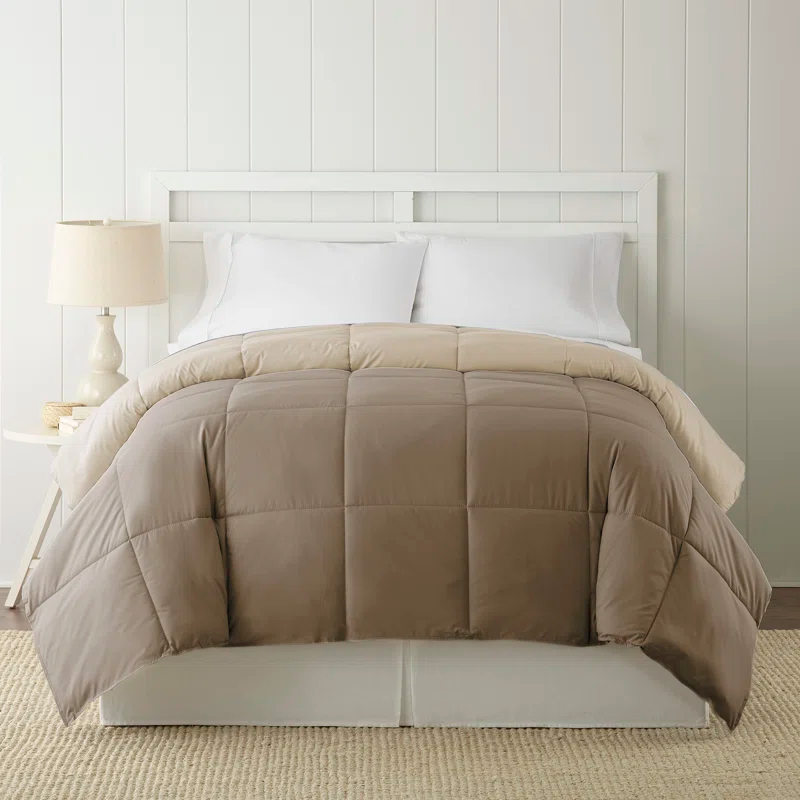 Modern Threads Modern Threads Sanctuary by PCT Down Alternative Microfiber Quilted Reversible Comforter & Duvet Insert - Soft, Comfortable Alternative to Goose Down - Bedding for All Seasons