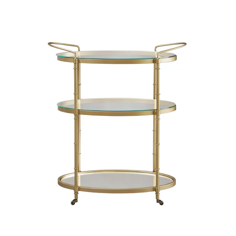 Madison Park Signature Lauren Metal Bar Cart