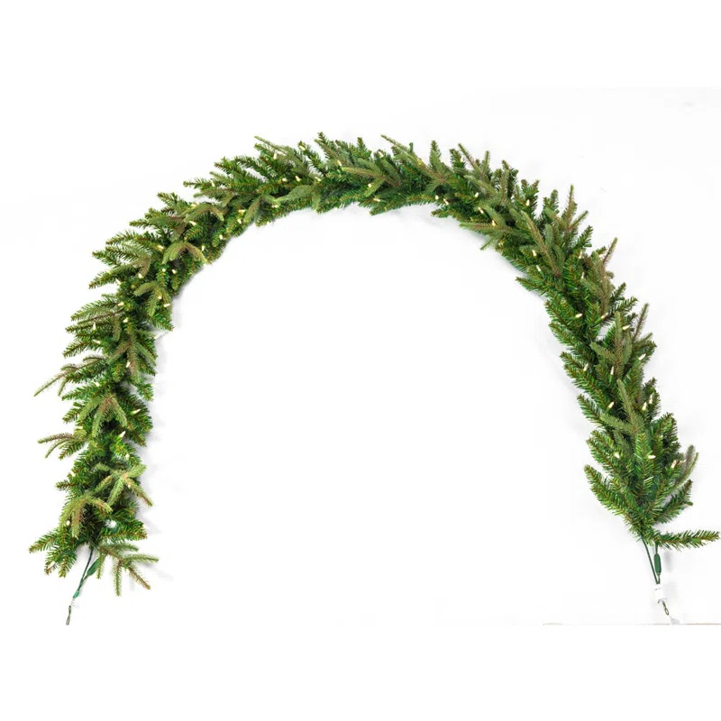 Kurt Adler 108'' in. Lighted Faux Fir Garland