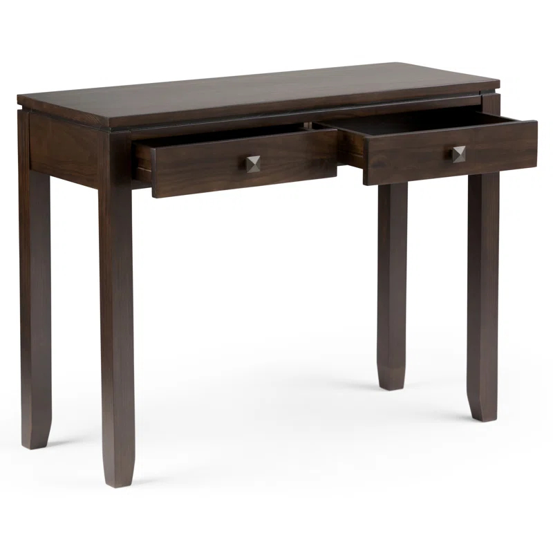 Simpli Home Cosmopolitan 38"W Solid Wood Storage Console Table with 2 Drawers