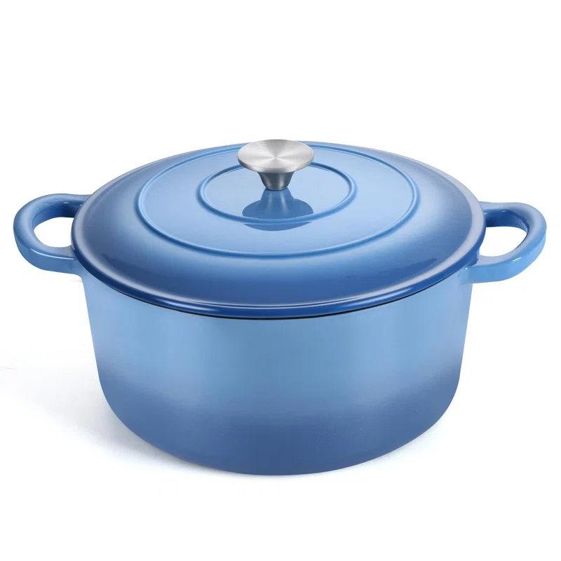 SPECIALTY FLOORING INC Dutch Oven,Enameled Cast Iron Dutch Oven Cooking Pot With Lid & Dual Handles, For Bread Baking Braising Stewing, Heavy Duty & Non Stick, Oven & All Stovetops Safe