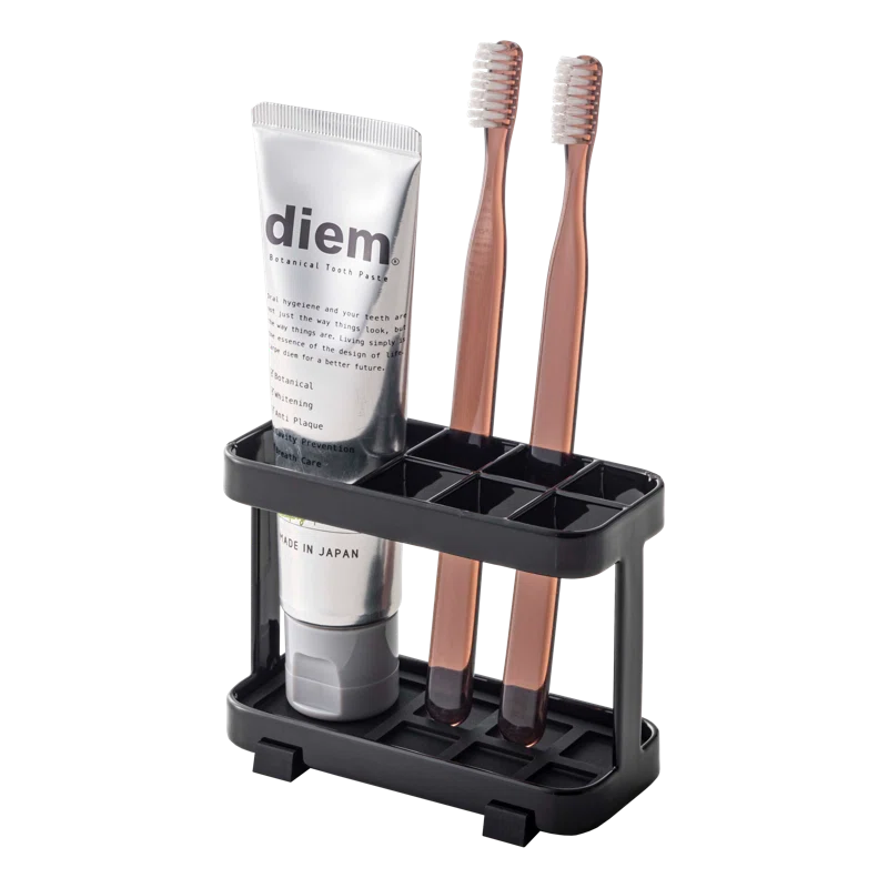 Yamazaki Home Tower Yamazaki Home Toothbrush And Toothpaste Holder For Bathroom Countertop, Steel, Water Resistant