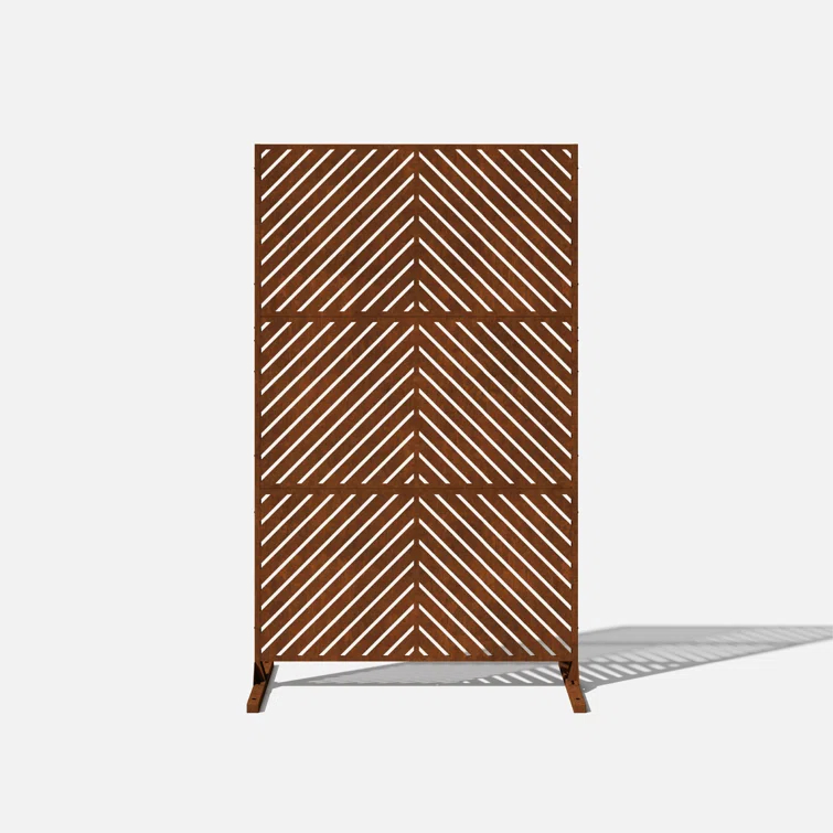 76'' H x 45.6'' W Screen Series Metal Fence Panels