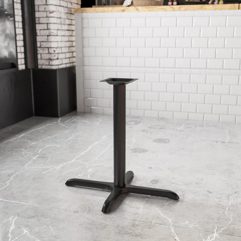 Flash Furniture Beverly Restaurant Table X-Base with 3" Dia. Table Height Column