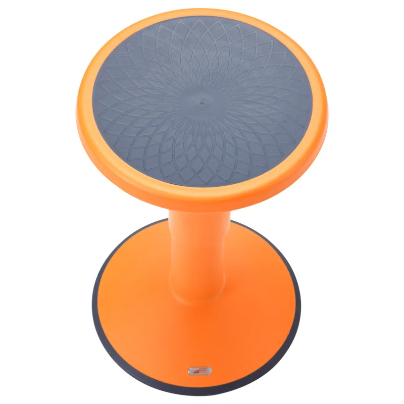 ECR4Kids ECR4Kids Sitwell Wobble Stool with Cushion, Adjustable Height, Active Seating