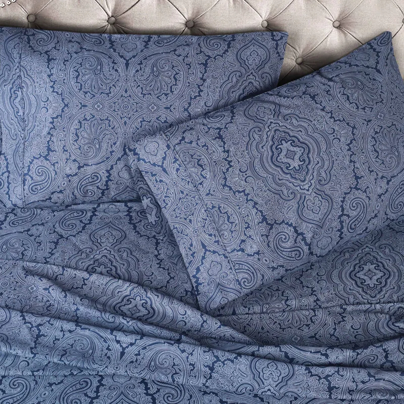Superior Classic Paisley 600 Thread Count Cotton Blend Sateen Sheet Set