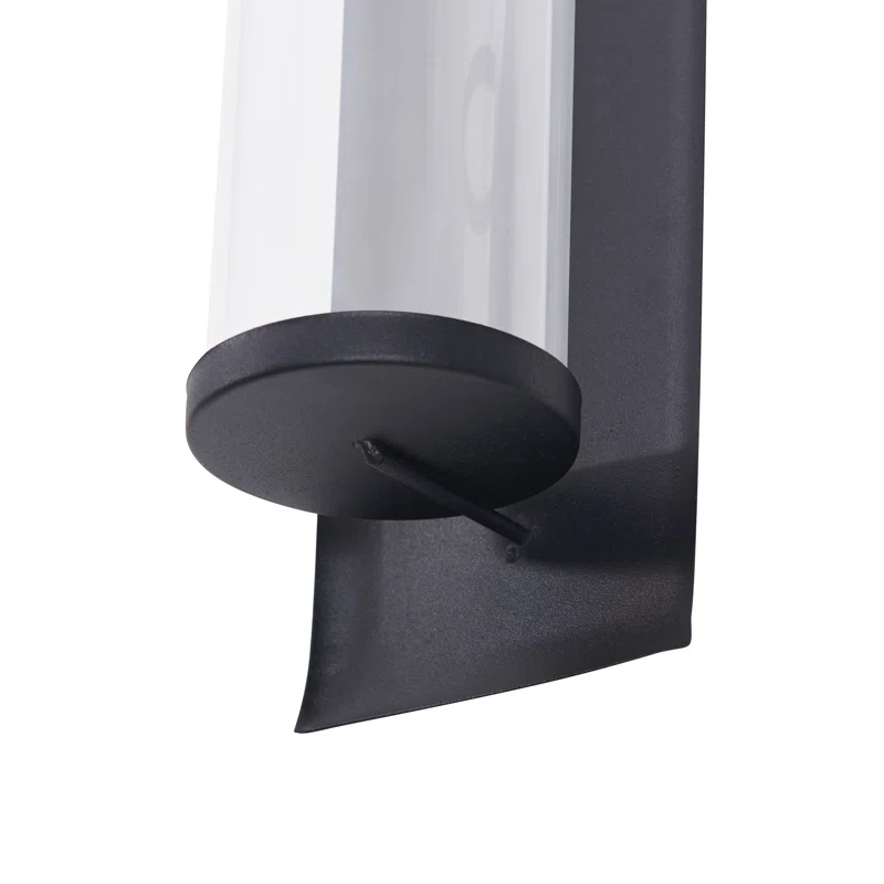 Metal and Glass Wall Sconce Candle Holder Set (Set of 2)