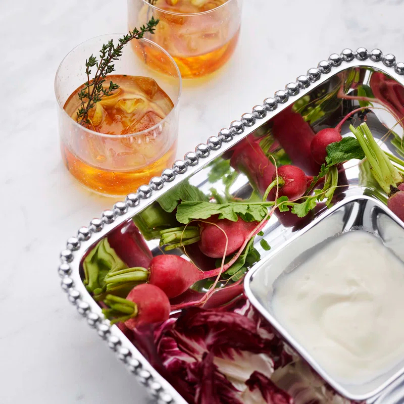 Mariposa Mariposa Aluminum Chips And Dip Platter