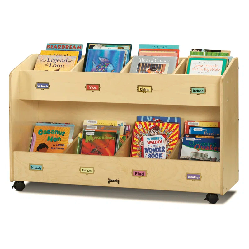 Jonti-Craft Jonti-Craft® Mobile 8-Section Book Organizer