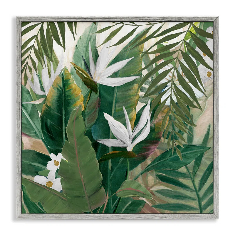 Stupell Industries " Tropical Birds Of Paradise Plant " by Nan Painting Print