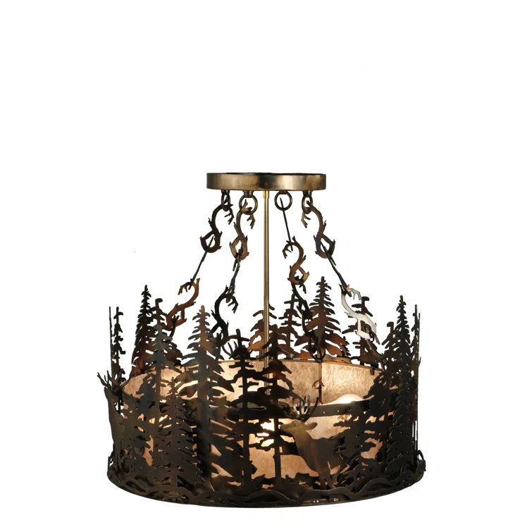 Meyda Lighting 4 - Light Drum Chandelier