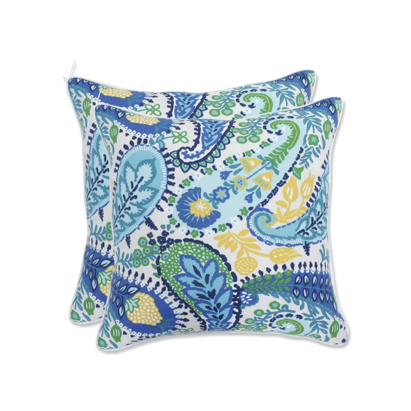 Pillow Perfect  Paisley Throw Pillow | Wayfair