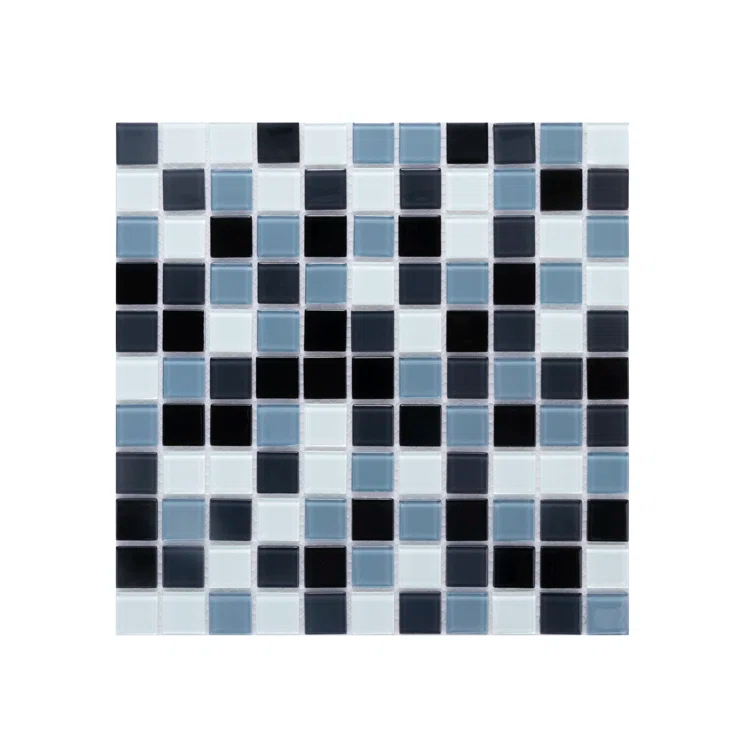 WS Tiles® 1" x 1" Straight Edge Glass Mosaic Tile