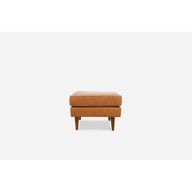 Albany Park Nova Faux Leather Ottoman