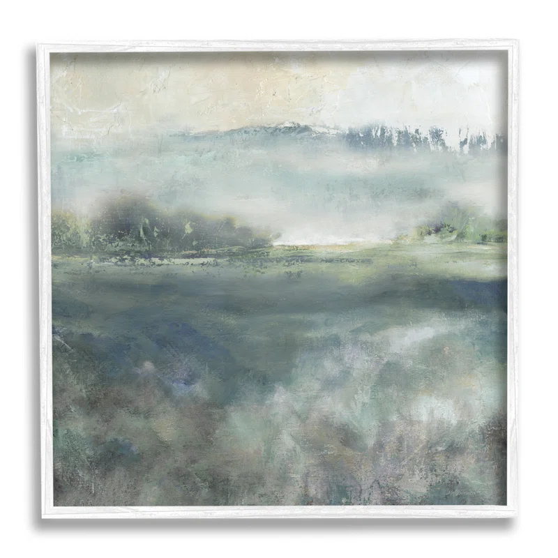 Stupell Industries Misty Landscape Painting Abstract Weather Vegetation Giclee Texturized Art By Carol Robinson | Wayfair