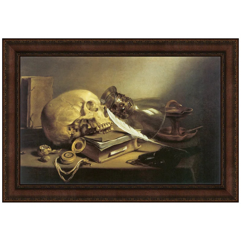 Vault W Artwork " A Vanitas Still Life, 1645 " by Pieter Claesz