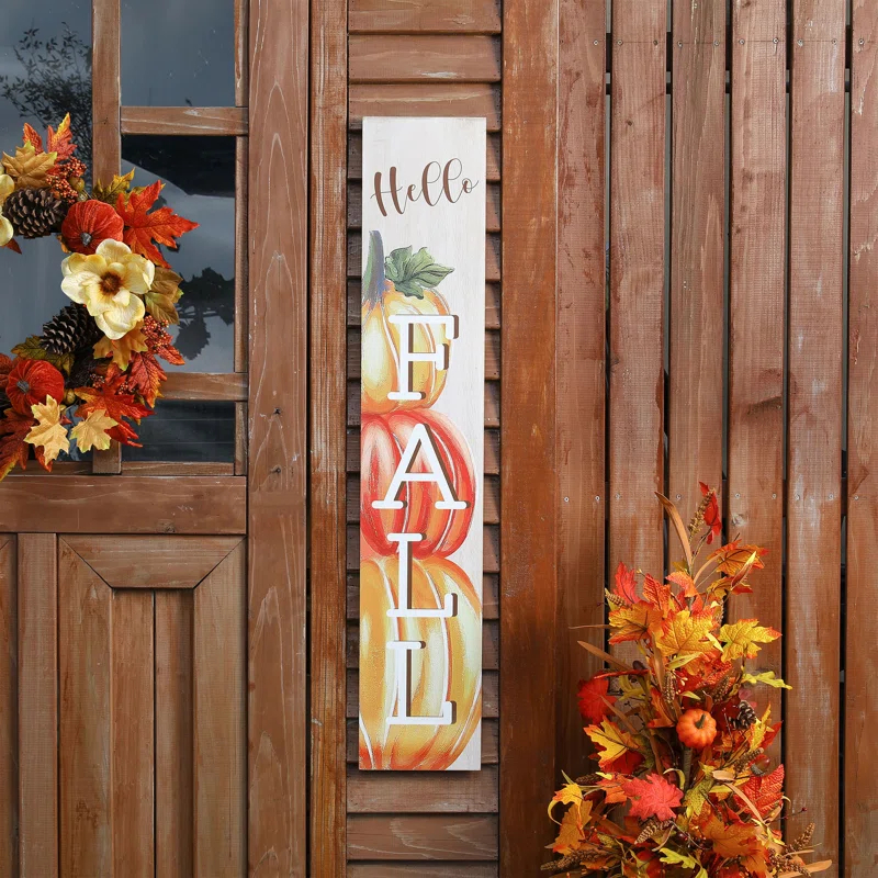 The Holiday Aisle® Fall Wooden Large Wall Décor