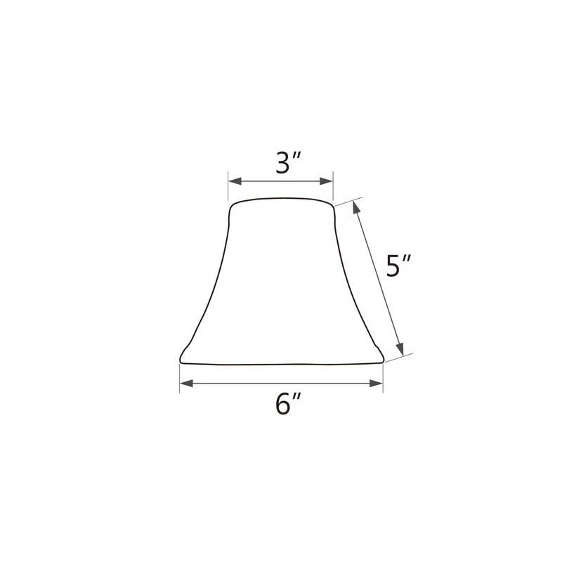 5'' H Silk Bell Lamp Shade (Set of 6)