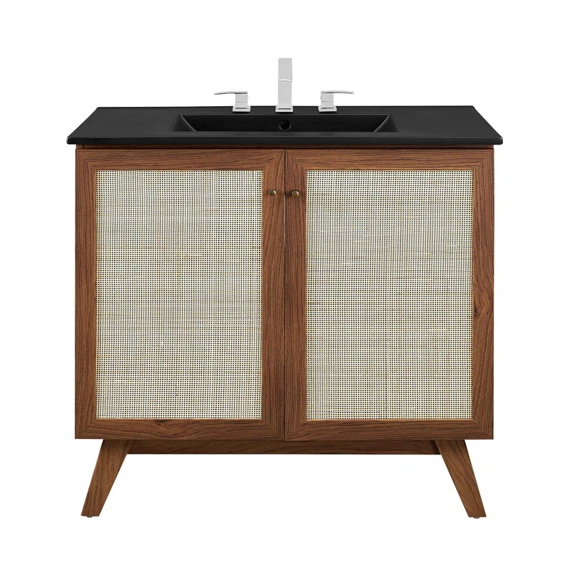 Modway Modway Soma 36'' Free Standing Single Bathroom Vanity with Manufactured Wood Top