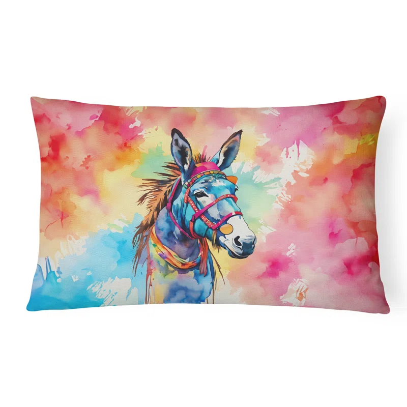 Caroline's Treasures Hippie Animals Other/No Pattern Indoor/Outdoor Throw Pillow