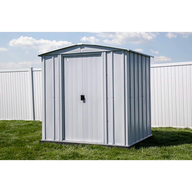 Arrow 6 ft. W x 5 ft. D Galvanized Steel Storage Shed