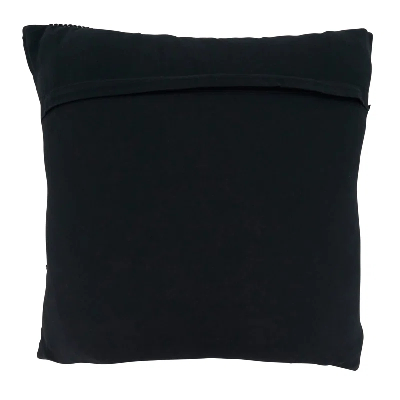 Noir Cotton Throw Pillow