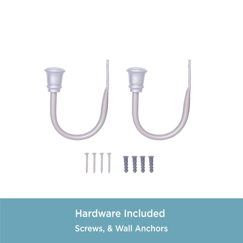 Kenney Kenney Trumpet Holdbacks for Curtains and Drapes, Set of 2