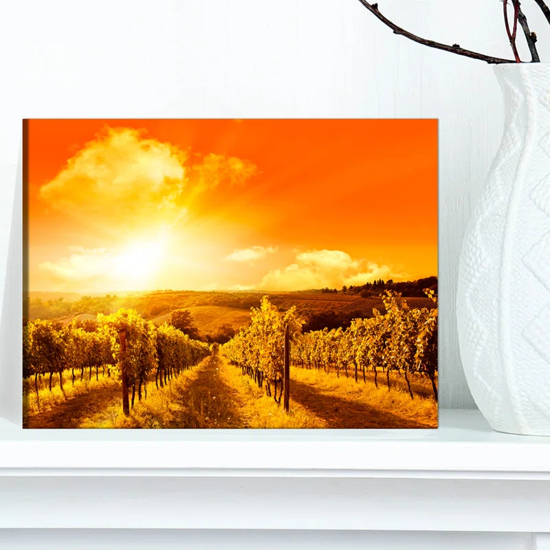 Design Art " Scenic Sunset Road In Italy "