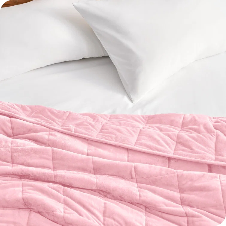 Bare Home Minky Fleece Weighted Blanket