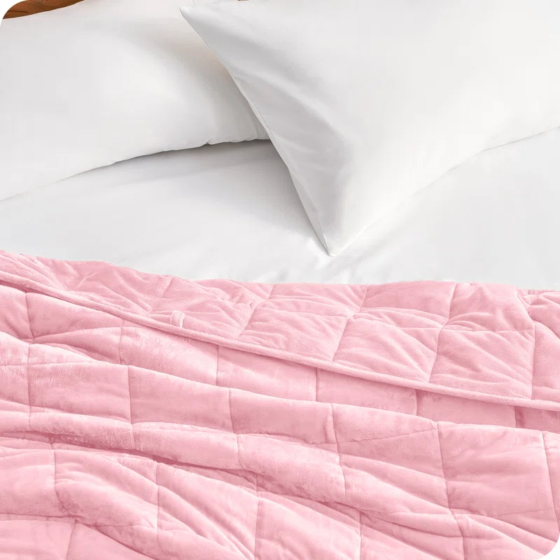 Bare Home Minky Fleece Weighted Blanket