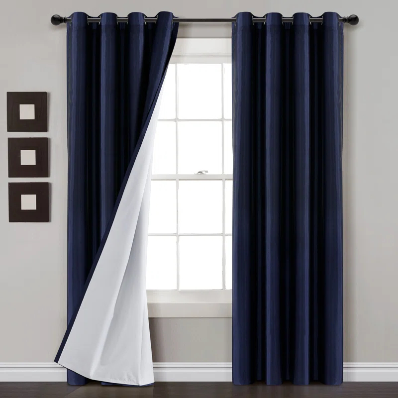 Lush Decor Polyester Blackout Curtain Single Panel