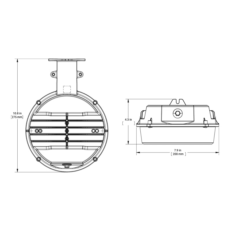 Cooper Lighting LLC 1 - Head LED Hardwired Dusk to Dawn Outdoor Security Area Light