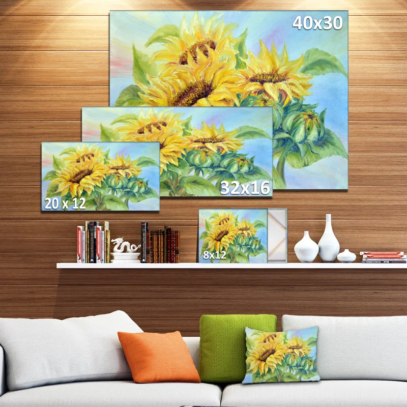 Design Art " Three Sunflowers "