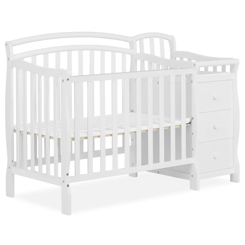 Dream On Me Caso 4-in-1 Mini Convertible Crib and Changer