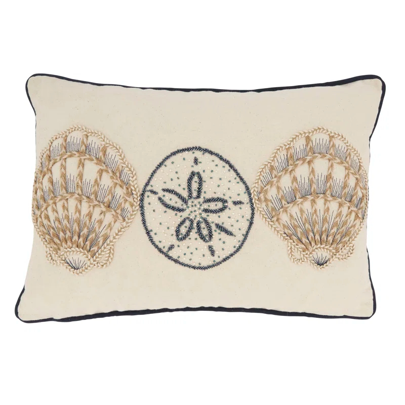 Saro Marcia Collection Cotton Throw Pillow