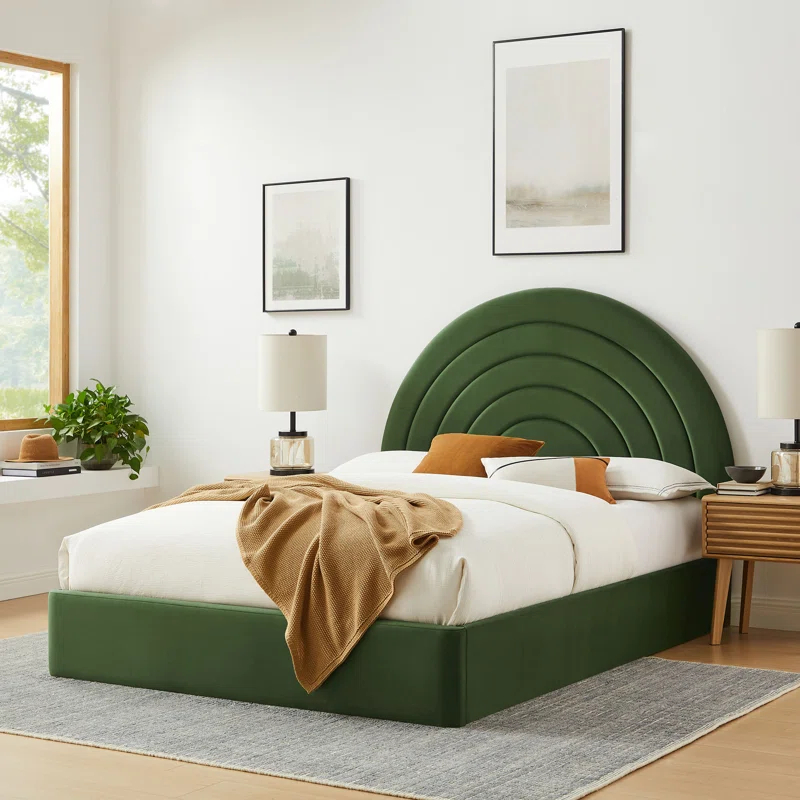 Modway Solana Arched Performance Velvet Platform Bed
