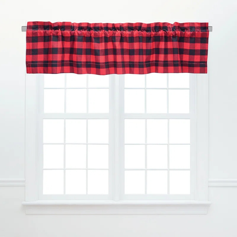 C&F Home Franklin Cotton Valance Window Treatment (Set of 2)