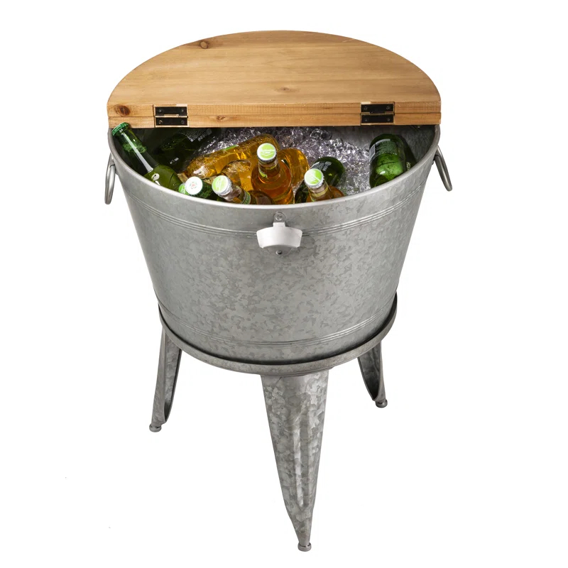 Laurel Foundry Modern Farmhouse® Maisy Metal Beverage Tub