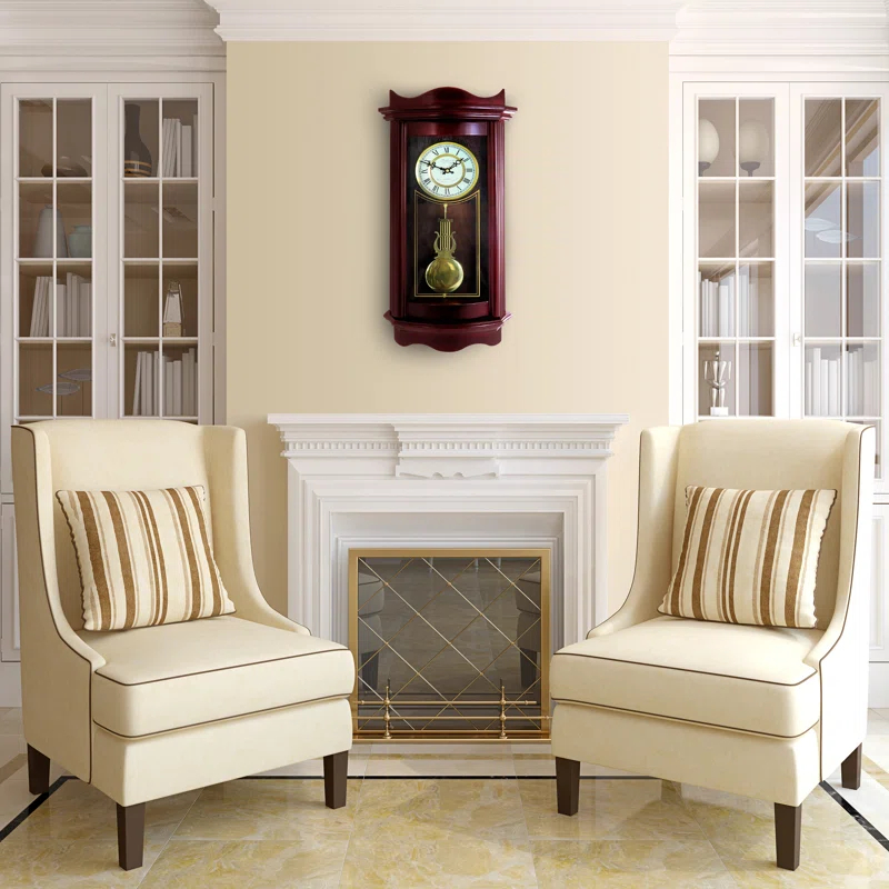 Bedford Clocks Solid + Manufactured Wood Wall Clock